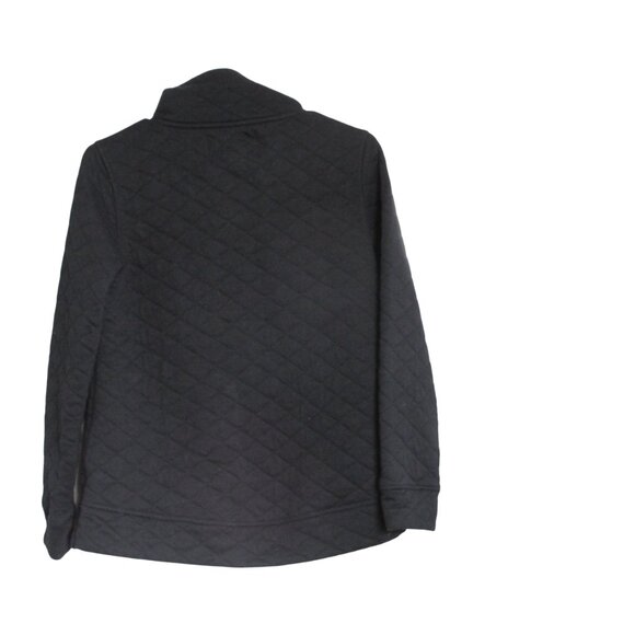 Modern Canvas Sweater Jacket‎ Women Small Black Long Sleeve Pullover Shirt Coat - Picture 5 of 5